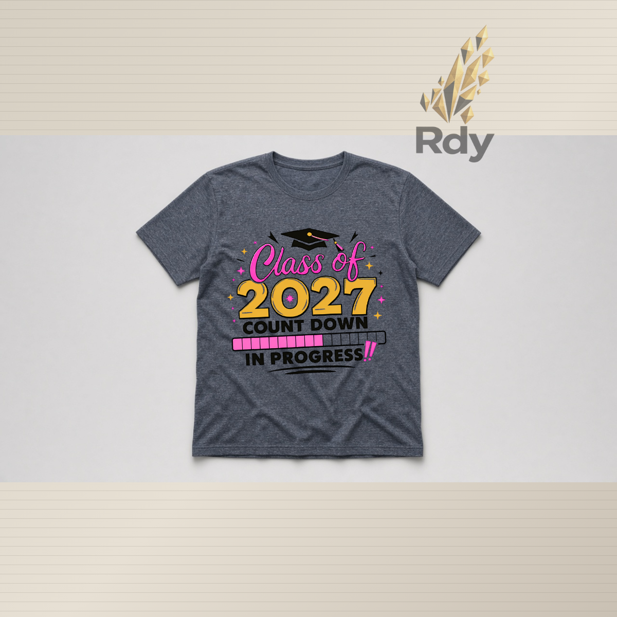 Class of 2027 Countdown Graduation Shirt – Senior Tee
