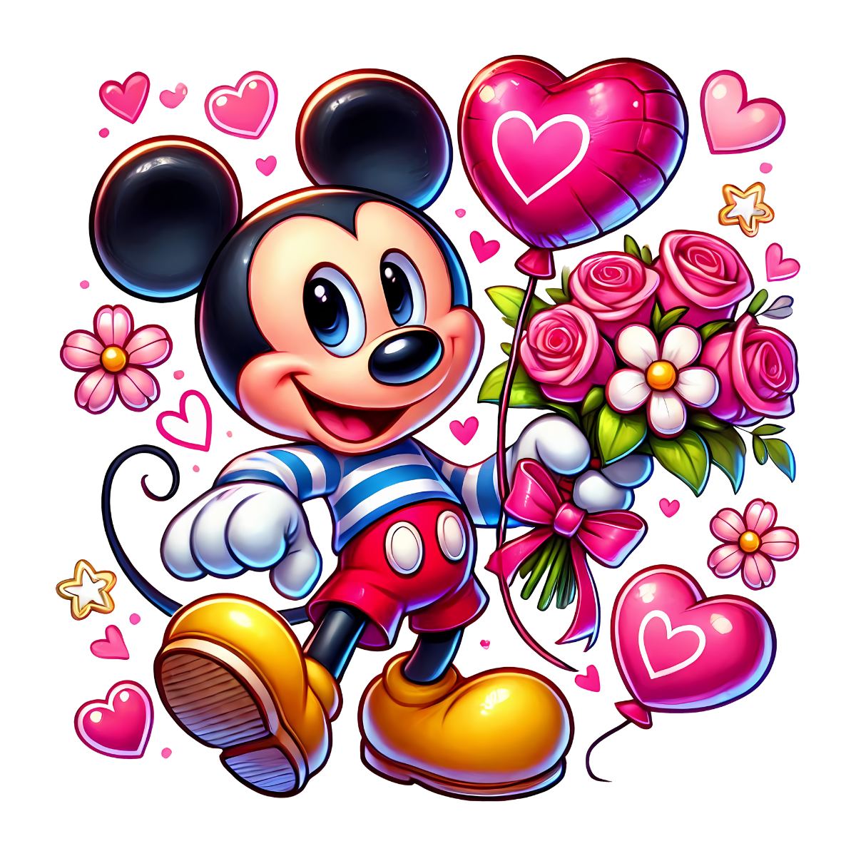 disney valentine's tshirt white or black