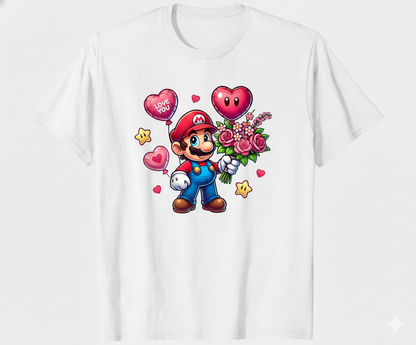 disney valentine's tshirt white or black