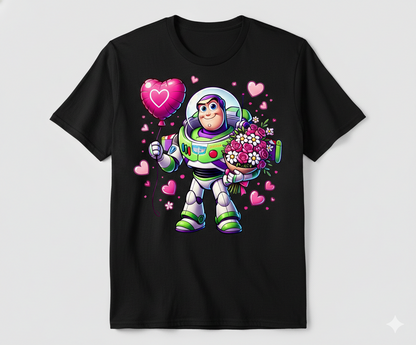 disney valentine's tshirt white or black