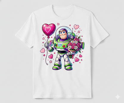 disney valentine's tshirt white or black