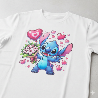 disney valentine's tshirt white or black