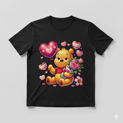disney valentine's tshirt white or black