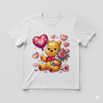 disney valentine's tshirt white or black