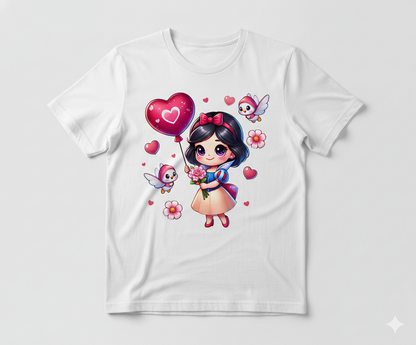 disney valentine's tshirt white or black