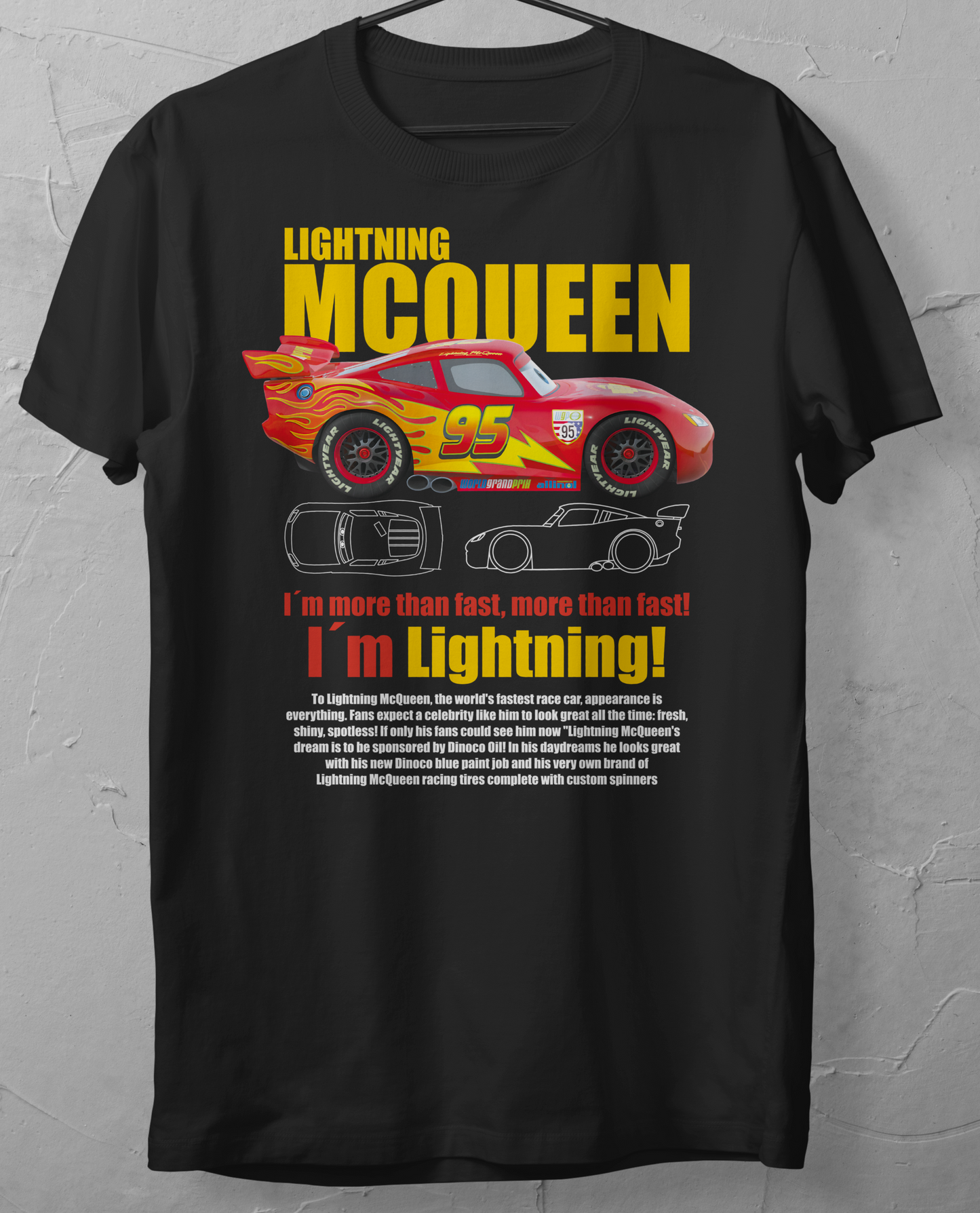Kids Lightning Mcqueen shirts