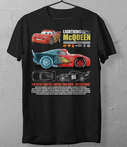 Kids Lightning Mcqueen shirts