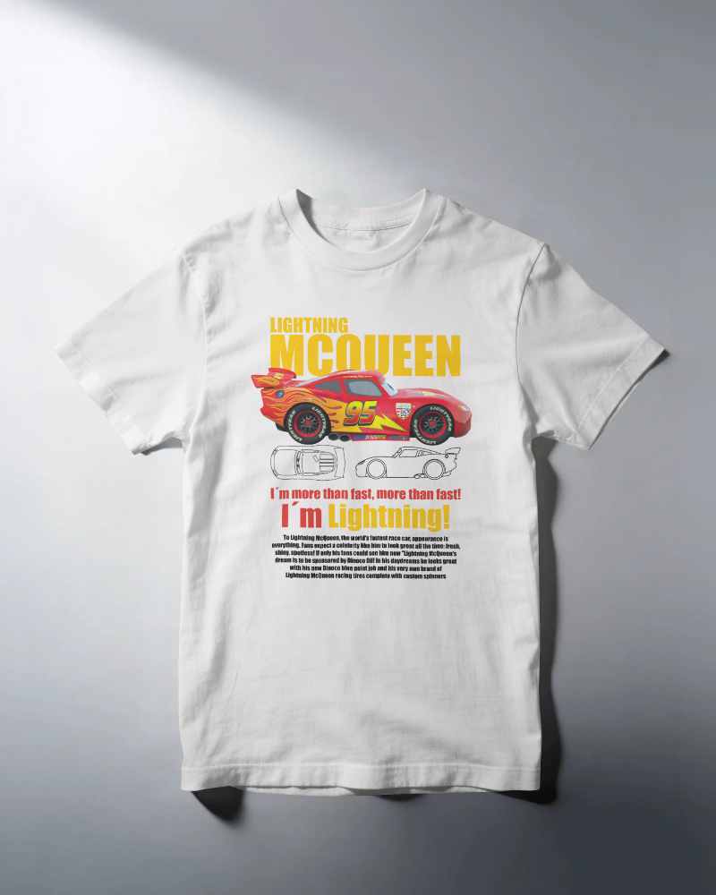 Kids Lightning Mcqueen shirts