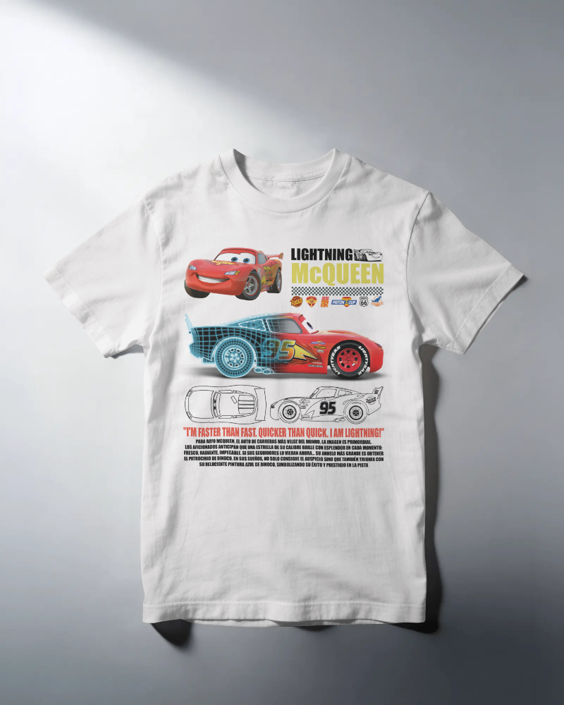 Kids Lightning Mcqueen shirts