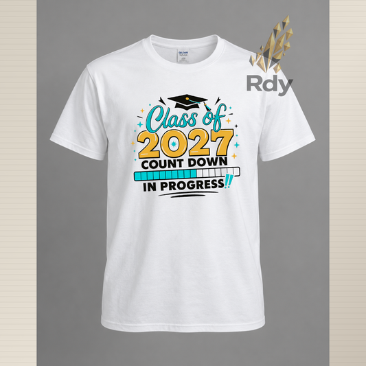 Class of 2027 Countdown Graduation Shirt – Senior Tee