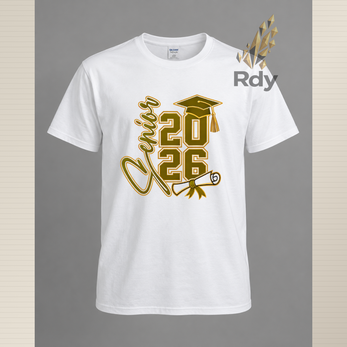Senior 2026 Graduation Shirt – Diploma & Cap Design