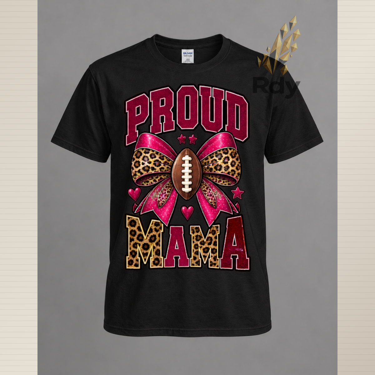 Proud Football Mama T-Shirt – Sports Mom Game Day Tee