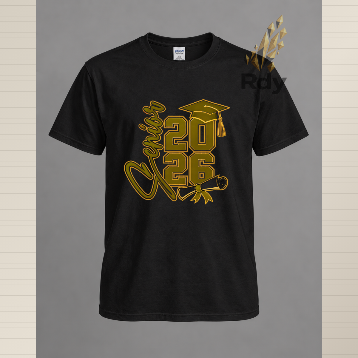 Senior 2026 Graduation Shirt – Diploma & Cap Design