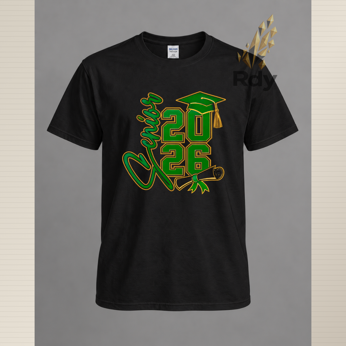 Senior 2026 Graduation Shirt – Diploma & Cap Design