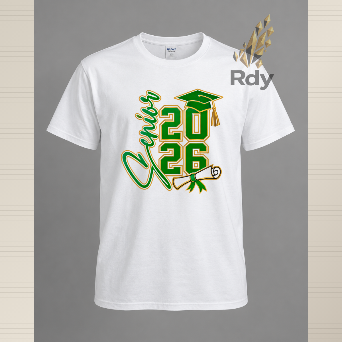 Senior 2026 Graduation Shirt – Diploma & Cap Design