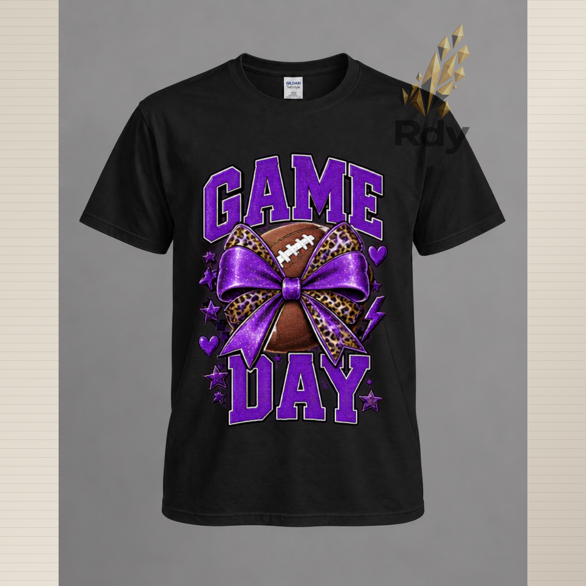 Game Day T-Shirt – Football Bow & Sports Graphic Tee  SEO Title: