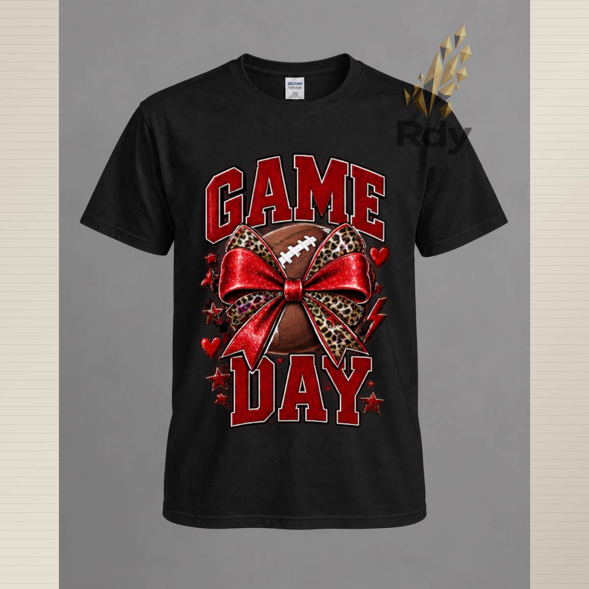 Game Day T-Shirt – Football Bow & Sports Graphic Tee  SEO Title: