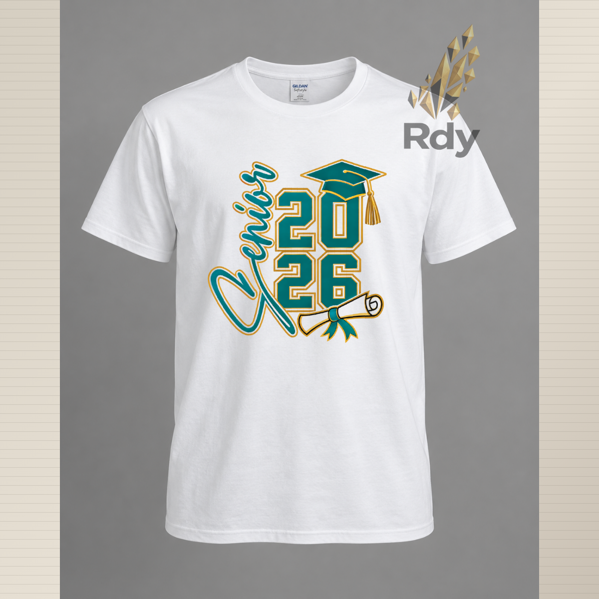 Senior 2026 Graduation Shirt – Diploma & Cap Design