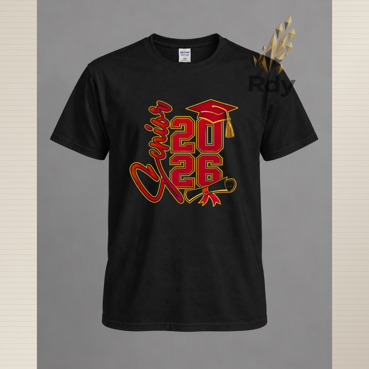 Senior 2026 Graduation Shirt – Diploma & Cap Design