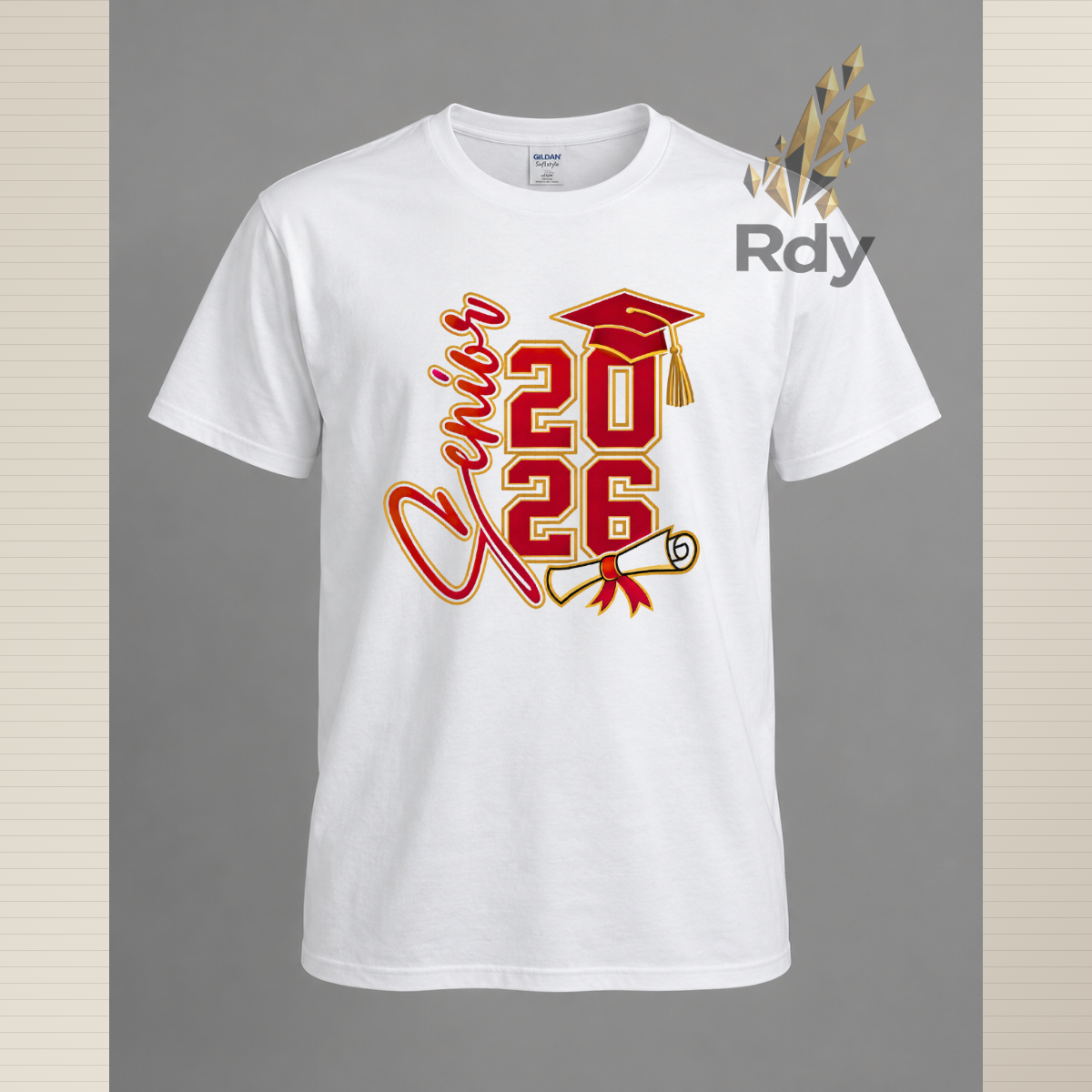 Senior 2026 Graduation Shirt – Diploma & Cap Design
