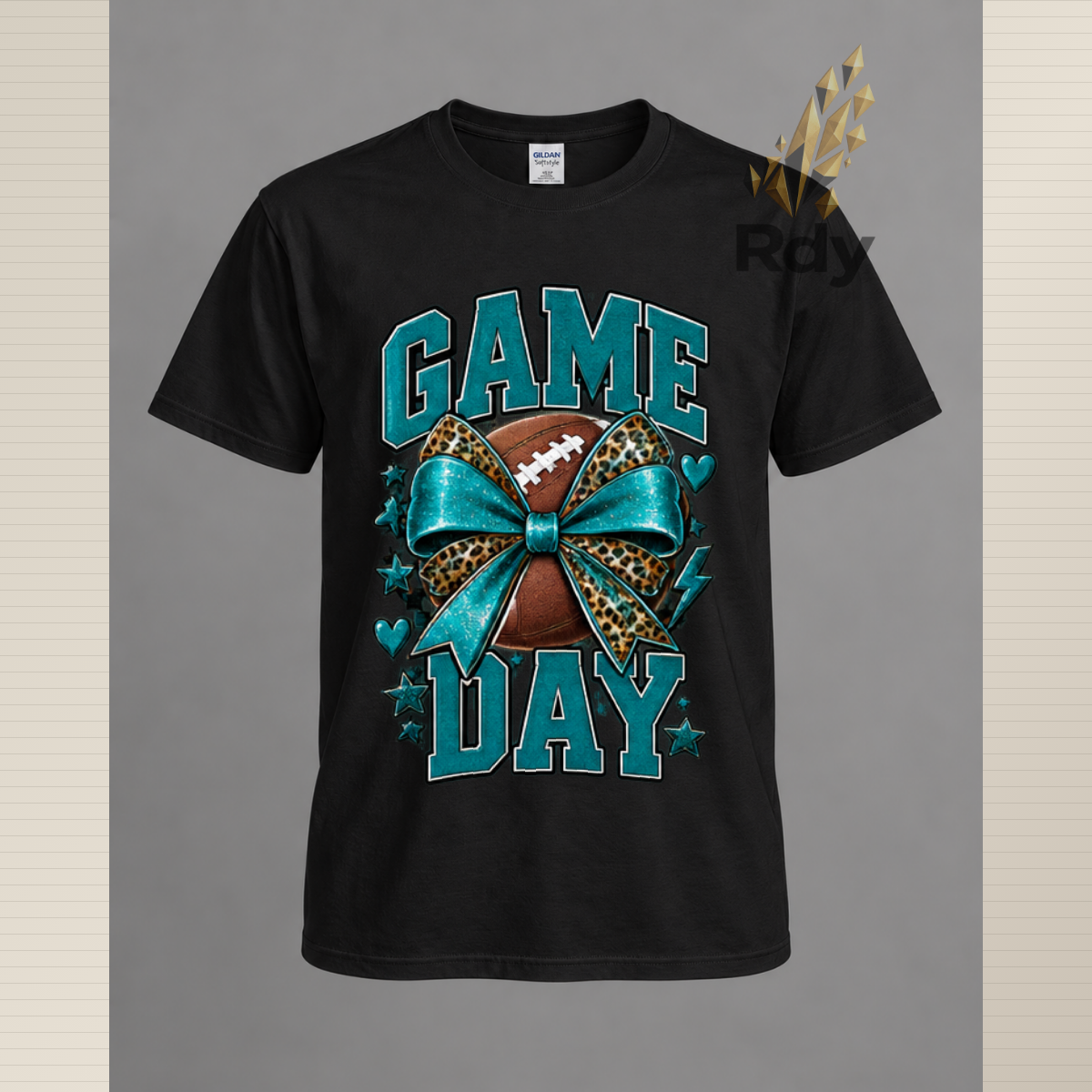 Game Day T-Shirt – Football Bow & Sports Graphic Tee  SEO Title: