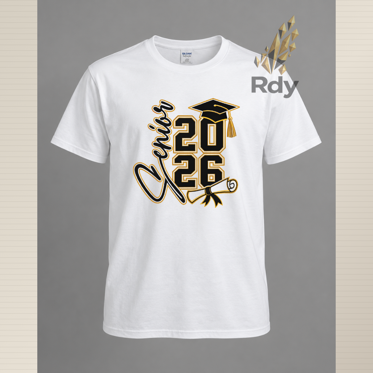 Senior 2026 Graduation Shirt – Diploma & Cap Design