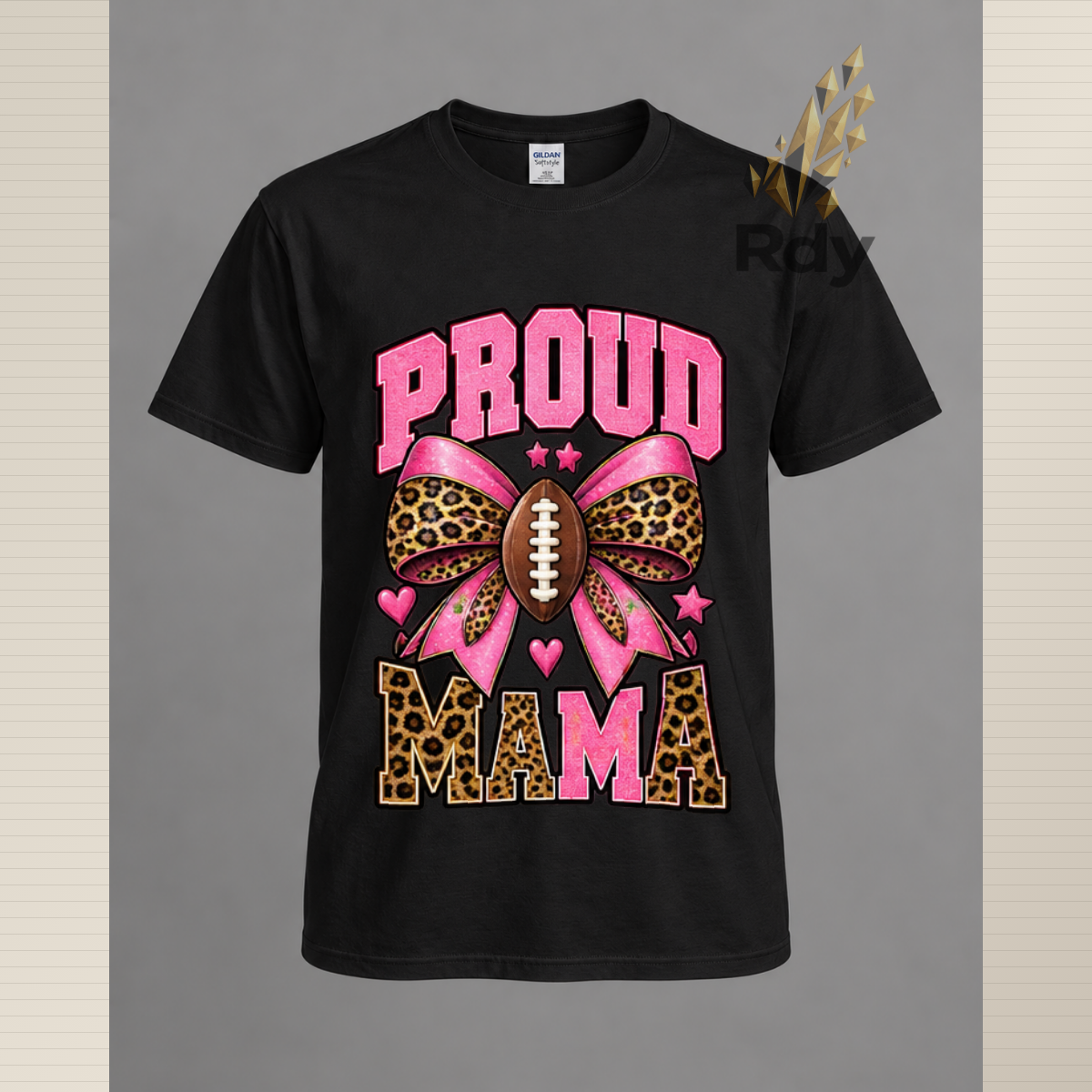 Proud Football Mama T-Shirt – Sports Mom Game Day Tee