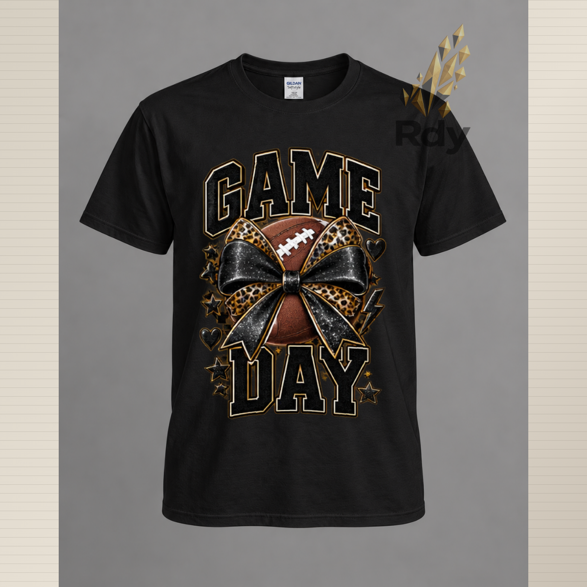 Game Day T-Shirt – Football Bow & Sports Graphic Tee  SEO Title: