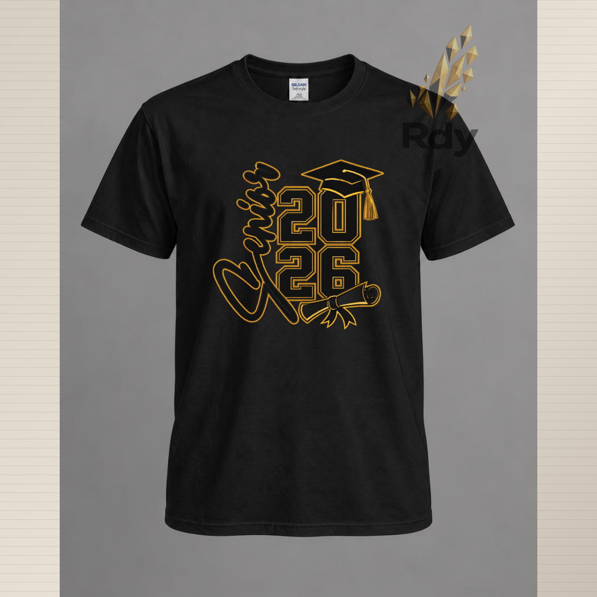 Senior 2026 Graduation Shirt – Diploma & Cap Design