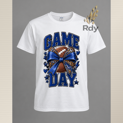 Game Day T-Shirt – Football Bow & Sports Graphic Tee  SEO Title: