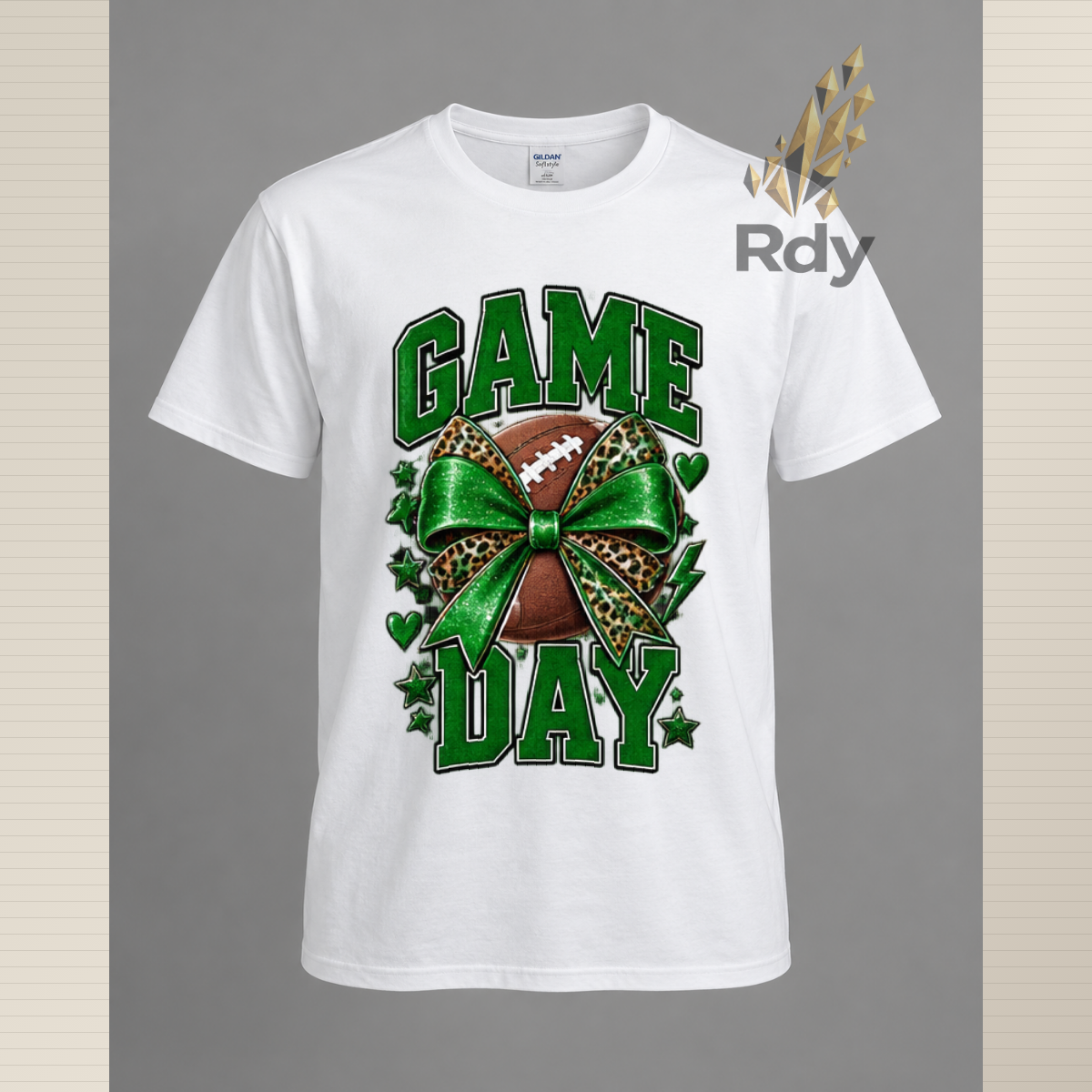 Game Day T-Shirt – Football Bow & Sports Graphic Tee  SEO Title:
