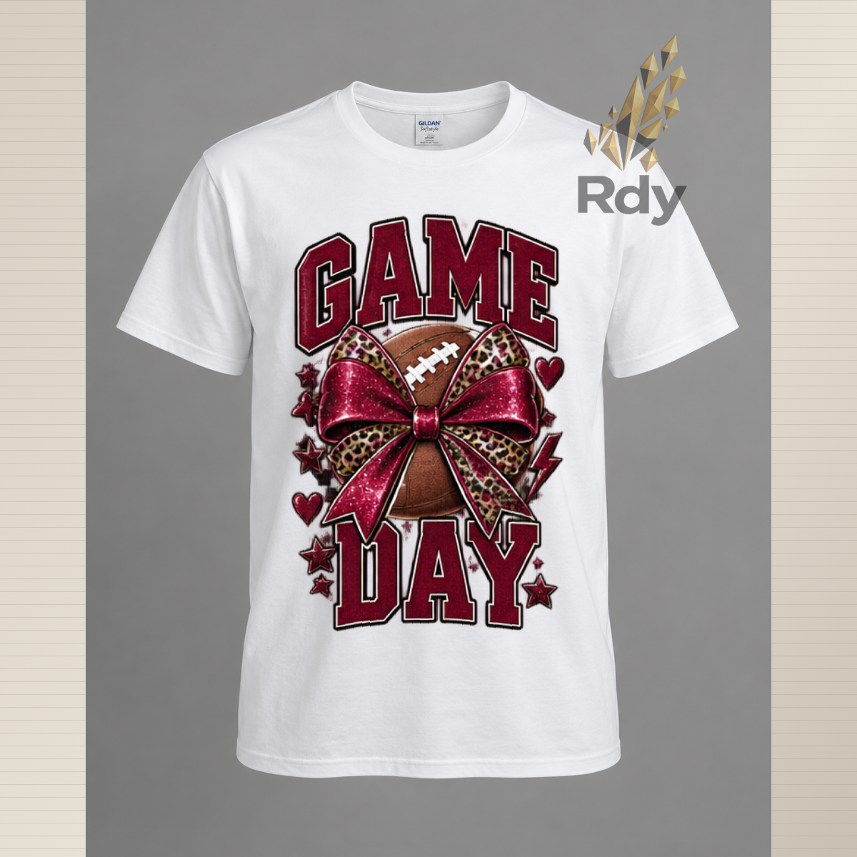 Game Day T-Shirt – Football Bow & Sports Graphic Tee  SEO Title: