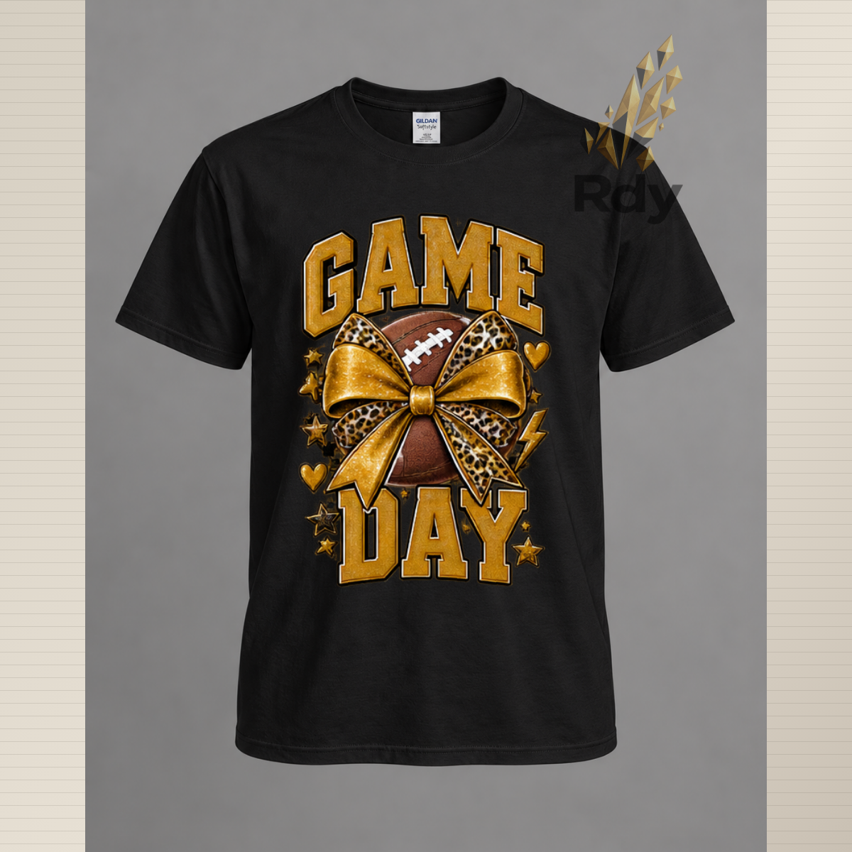Game Day T-Shirt – Football Bow & Sports Graphic Tee  SEO Title: