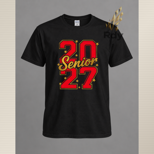 Senior 2027 Stars Graduation Shirt – Class of 2027 Tee