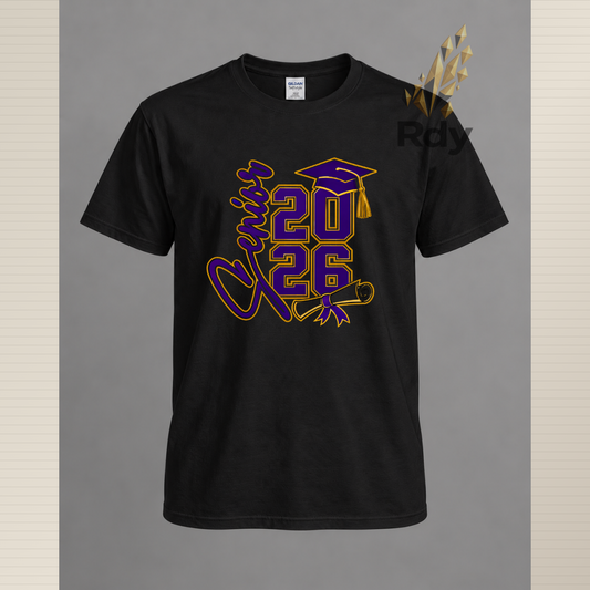 Senior 2026 Graduation Shirt – Diploma & Cap Design