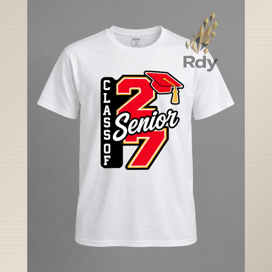Class of 27 Senior Shirt – Graduation Cap Senior Tee
