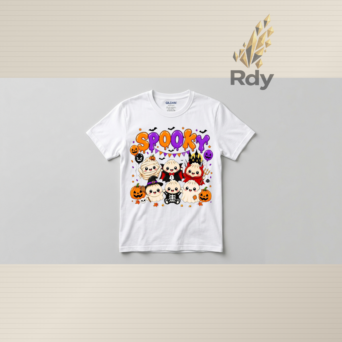 Kids Cute Halloween T-Shirts – Spooky Dumpling Collection
