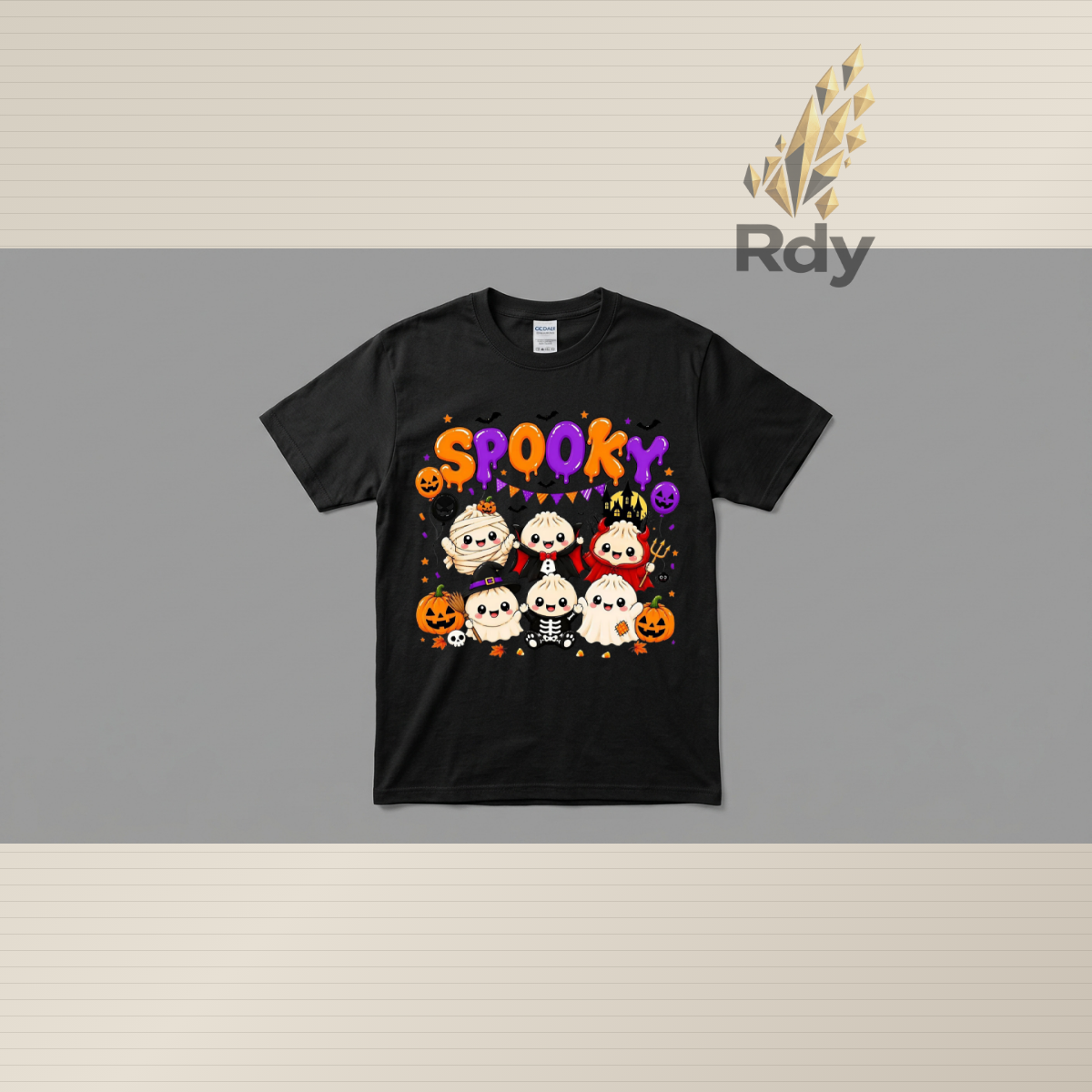 Kids Cute Halloween T-Shirts – Spooky Dumpling Collection