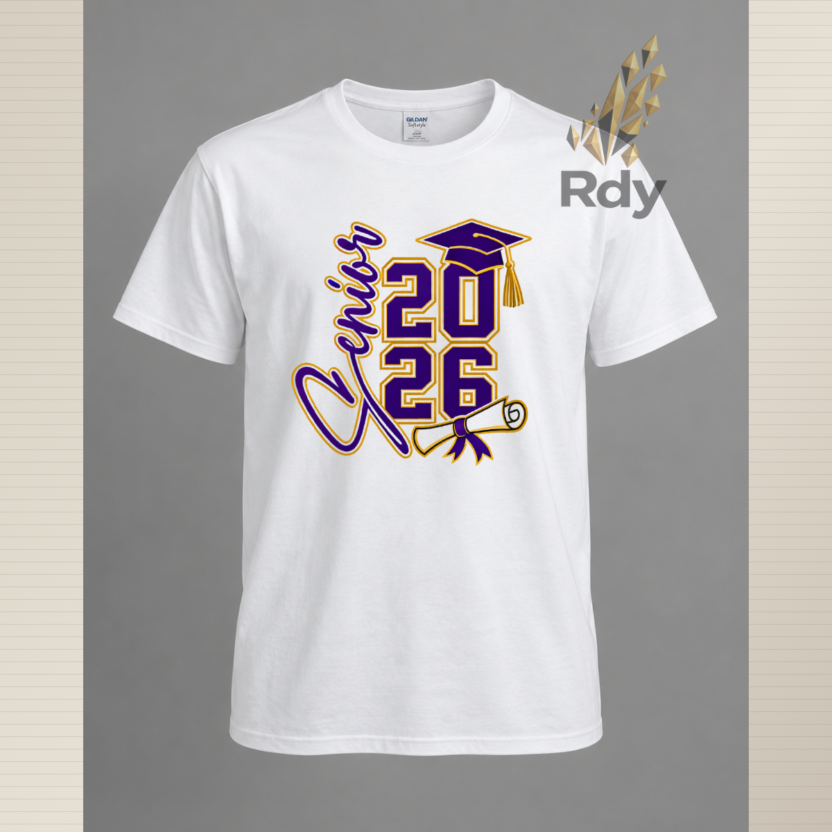 Senior 2026 Graduation Shirt – Diploma & Cap Design