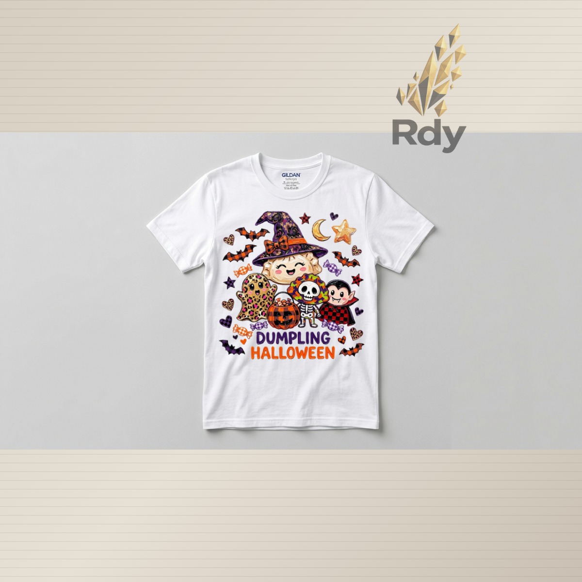 Kids Cute Halloween T-Shirts – Spooky Dumpling Collection