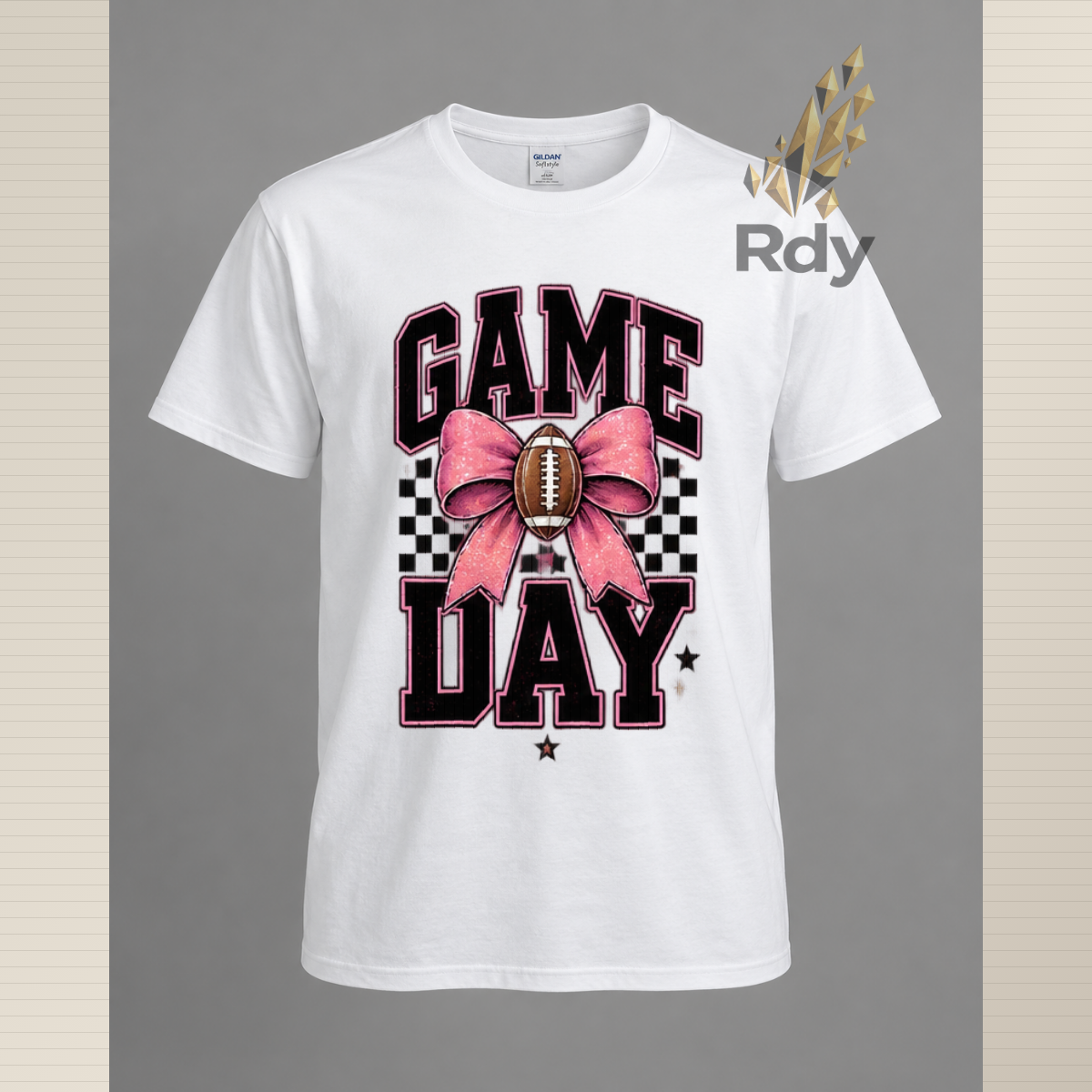 Game Day T-Shirt – Football Bow & Sports Graphic Tee  SEO Title:
