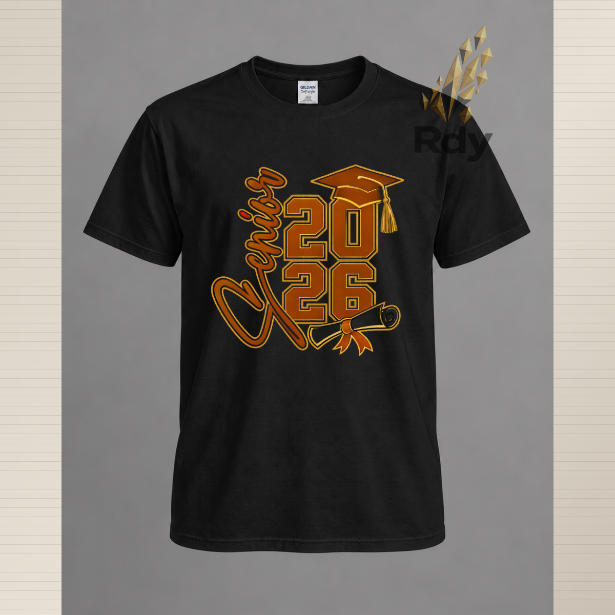 Senior 2026 Graduation Shirt – Diploma & Cap Design