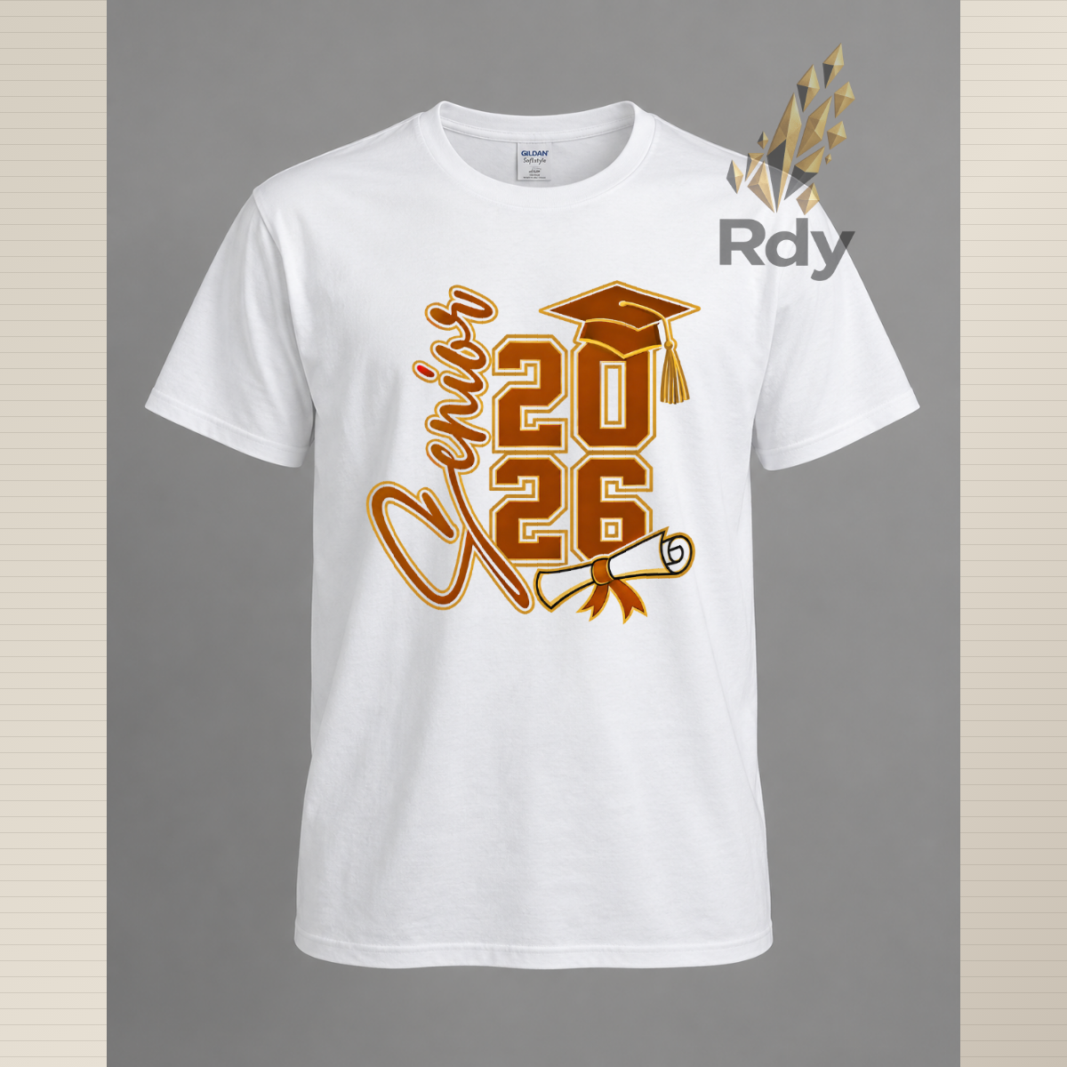 Senior 2026 Graduation Shirt – Diploma & Cap Design