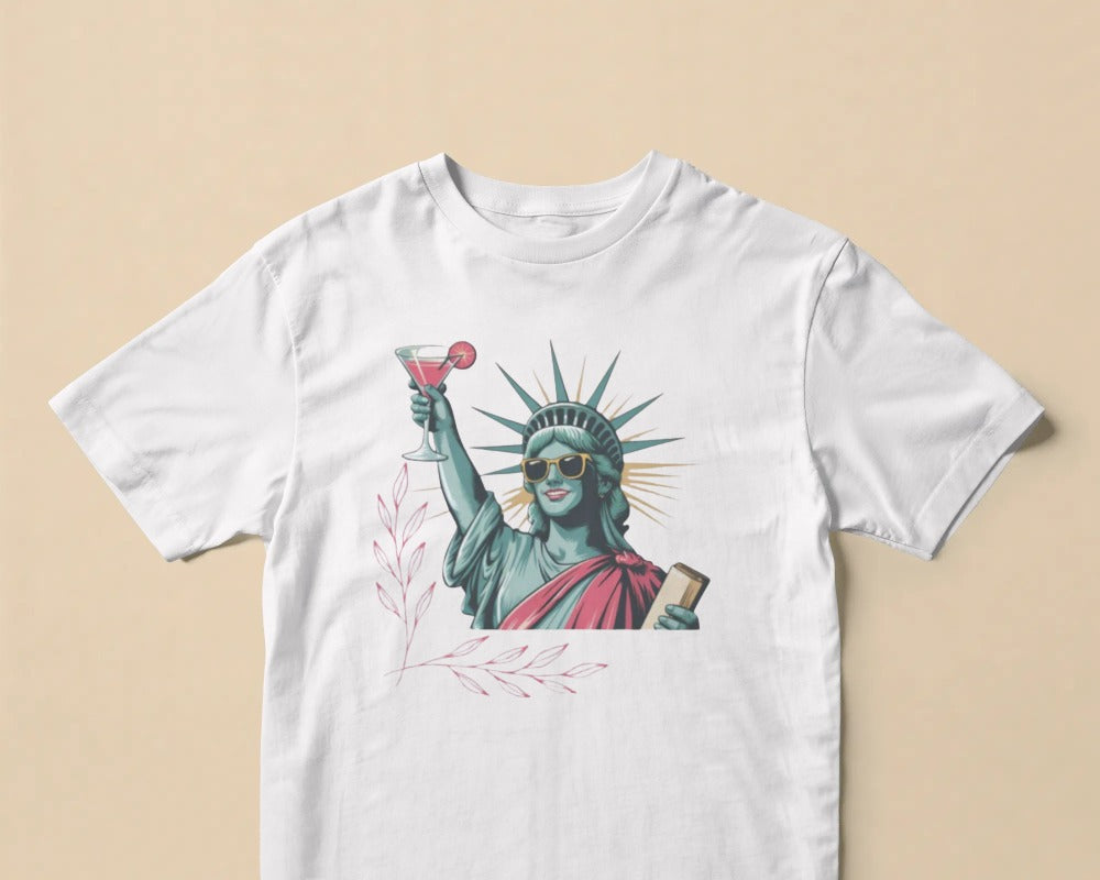 Modern Liberty Graphic T-Shirt | Urban Pop Art Collection