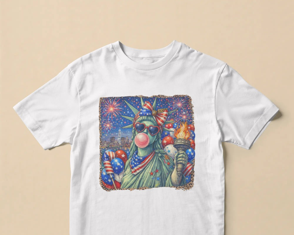 Modern Liberty Graphic T-Shirt | Urban Pop Art Collection