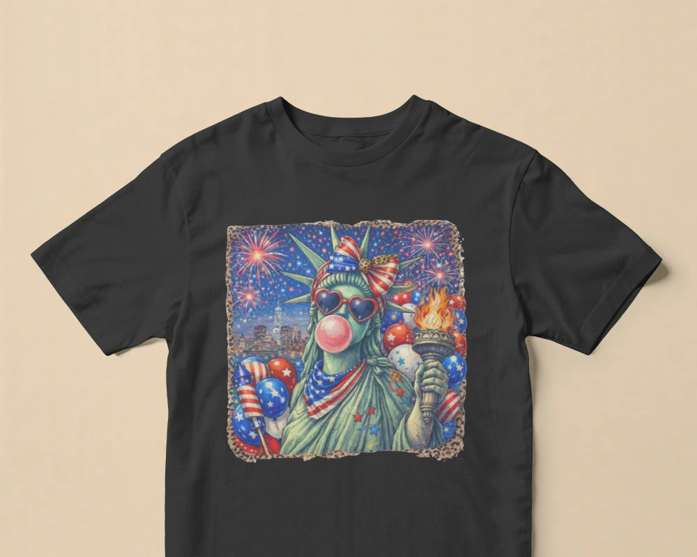 Modern Liberty Graphic T-Shirt | Urban Pop Art Collection