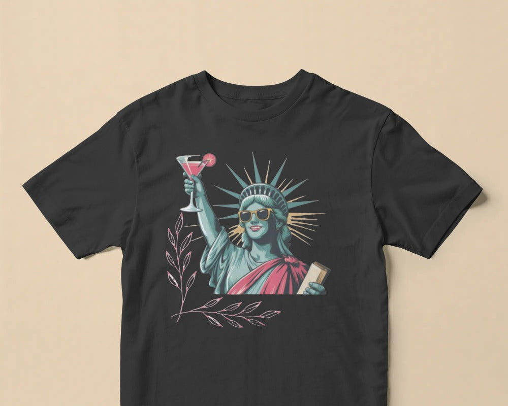 Modern Liberty Graphic T-Shirt | Urban Pop Art Collection
