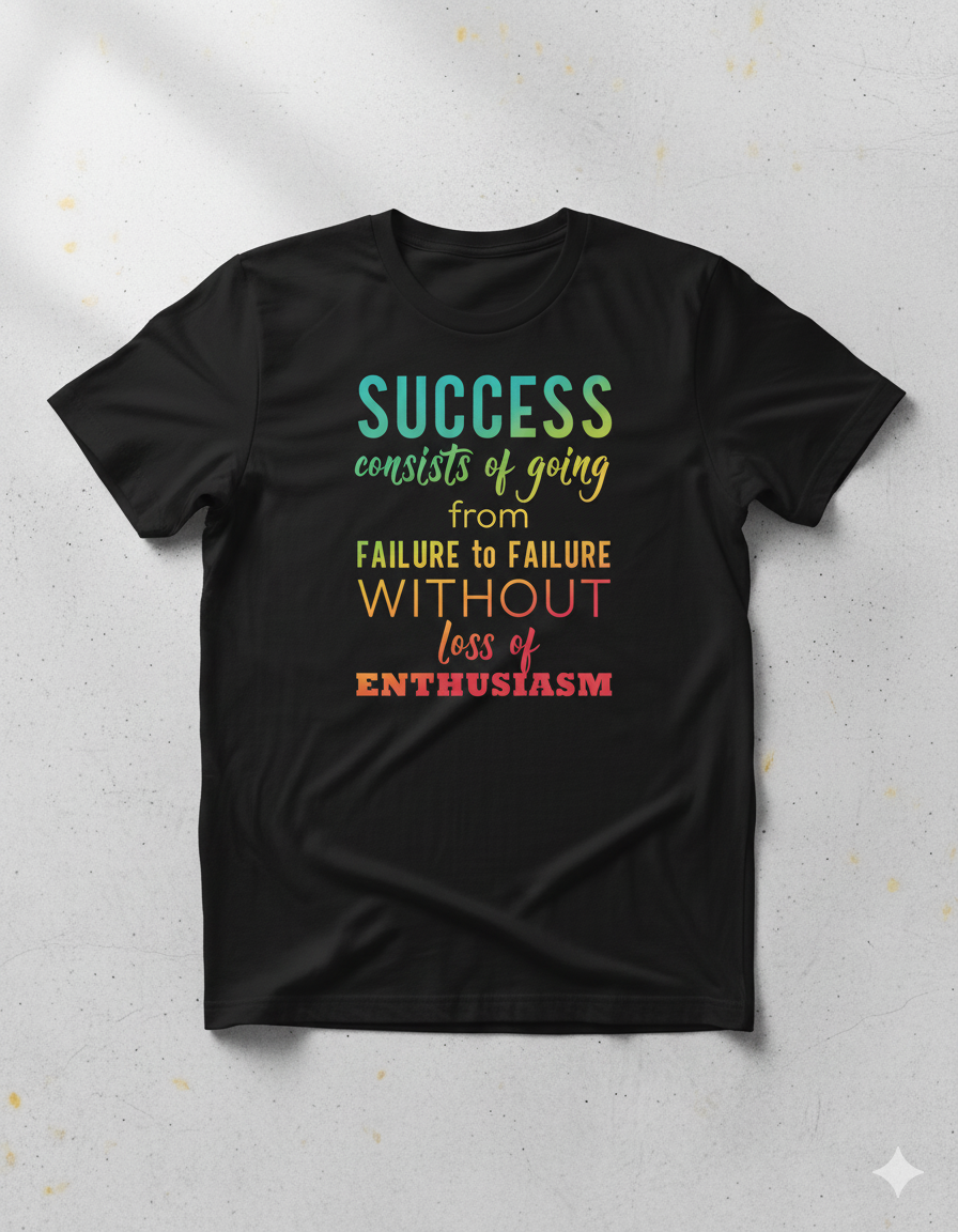 Success consists of going from failure to failure