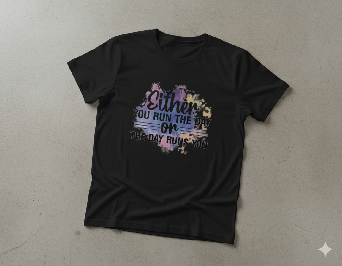 Either you run the day or the day runs you