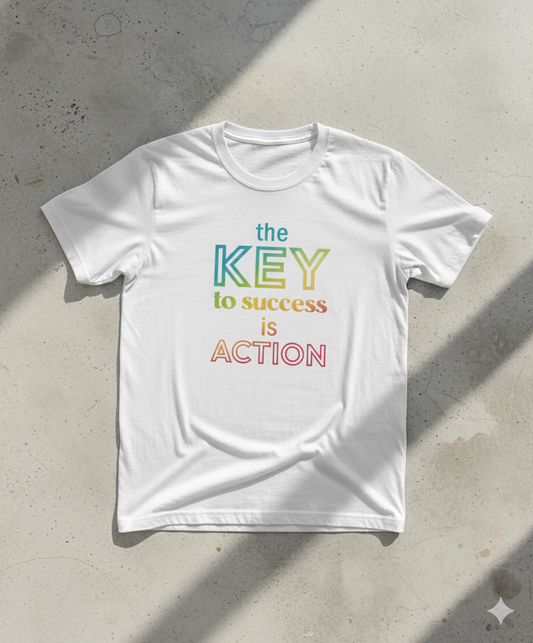 The key of success is action